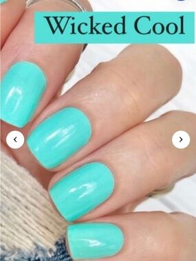 Color Street Nail Polish Strips wicked cool FMN016  bright green 16 count NIP